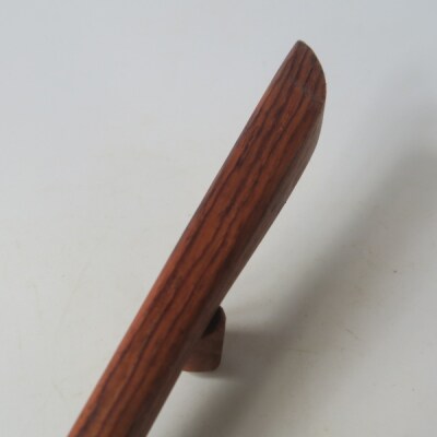 木製かんざし リーフ型 標準サイズ (ローズウッド) [195S28-05]