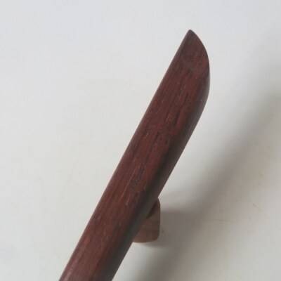 木製かんざし リーフ型 標準サイズ (ローズウッド) [195S28-05]