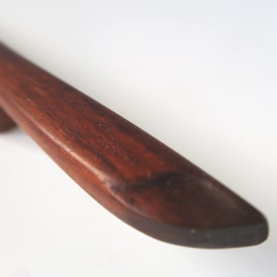 木製かんざし リーフ型 ロングタイプ (紫檀) [195S29-01]