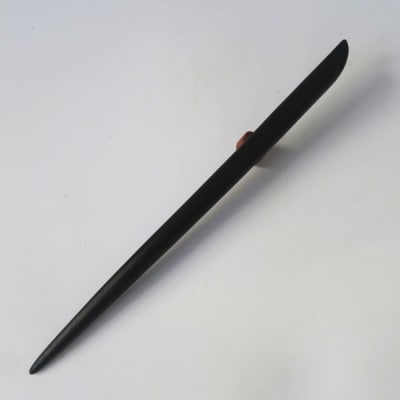 木製かんざし リーフ型 ロングタイプ (黒檀) [195S29-02]