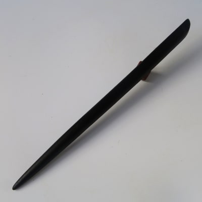 木製かんざし リーフ型 ロングタイプ (黒檀) [195S29-02]