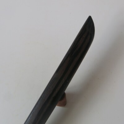 木製かんざし リーフ型 ロングタイプ (タガヤサン) [195S29-03]