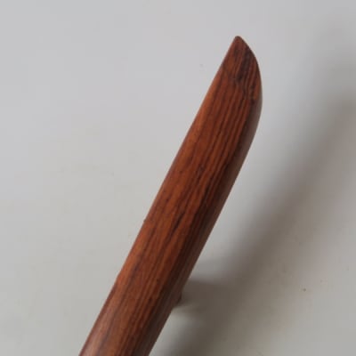木製かんざし リーフ型 ロングタイプ (ローズウッド) [195S29-04]