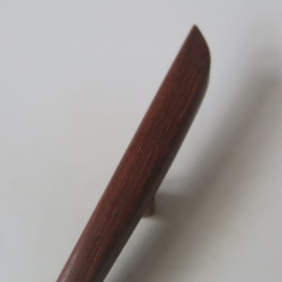 木製かんざし リーフ型 ロングタイプ (ローズウッド) [195S29-04]