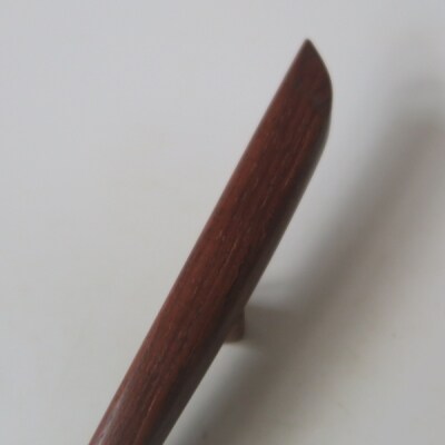 木製かんざし リーフ型 ロングタイプ (ローズウッド) [195S29-04]