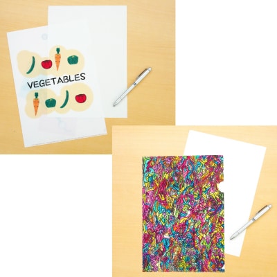 ★福祉施設応援品★ オリジナルクリアファイルセット(3枚入り)