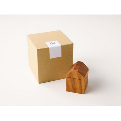 おうち型乳歯ケース(ケヤキ) Teeth House[087Y11-01]