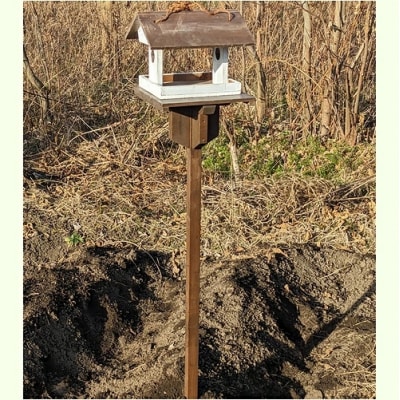 バードフィーダー　据え付け用天板&杭(オプションのみ)[161P21]