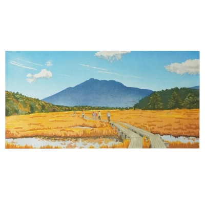 版画「草もみじ(尾瀬ヶ原)」[201M03]