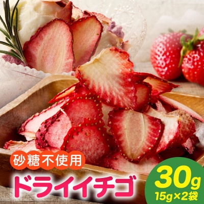 ドライフルーツ イチゴ 30g(15g×2袋) ※11月～5月に順次発送[175R03]