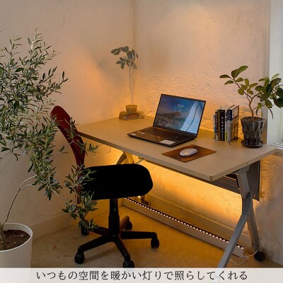 床から照らす間接照明フロアライト|でんらい fl001 電球色5000K[172C24-02]