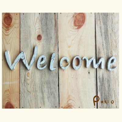 オリジナルフォント 手書き風切り文字 「Welcome」 大[161P33]