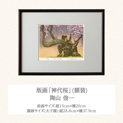 版画「神代桜」[201M08]