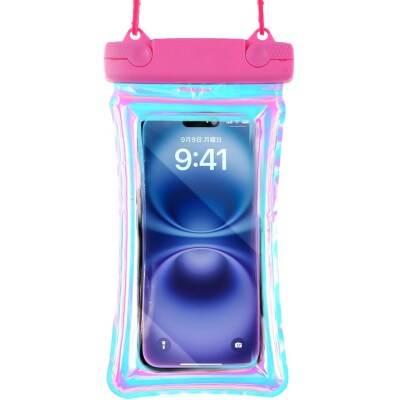 防水スマホケース IPX8認証【顔認証 指紋認証 対応】(クリアピンク) [173N66-06]