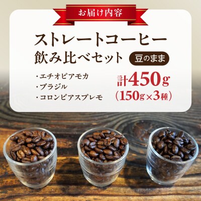 ストレートコーヒー飲み比べセット(豆のまま)[104T02]