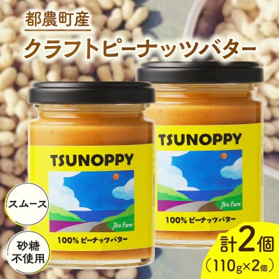 都農町産クラフトピーナッツバター(スムース)計2個_T024-0021