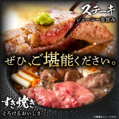 宮崎牛サーロインステーキ&肩(ウデ)すき焼き用セット_T009-0032