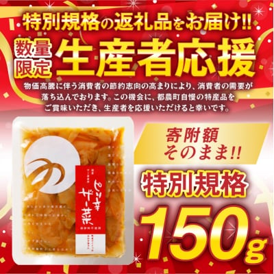 生産者応援!!【期間・数量限定】＼ポスト投函/ピリ辛ザーサイ150g_T037-004-ZO150