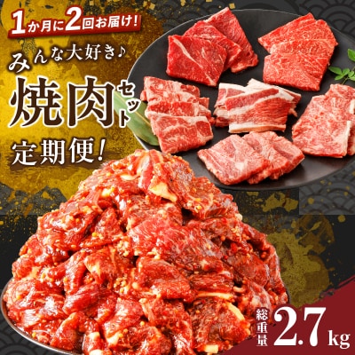 ≪定期便≫＼1か月に2回お届け!!/焼肉セット【総重量2.7kg】_T030-162