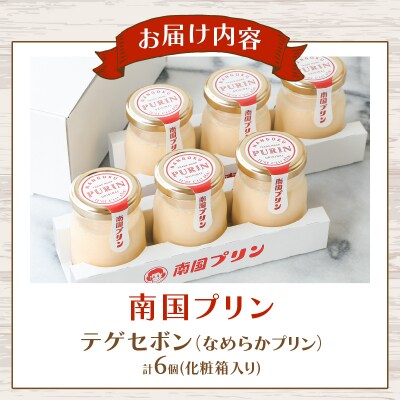 ＼年内発送!!/南国プリン「テゲセボン(計6個)」 スイーツ_T038-0041-N