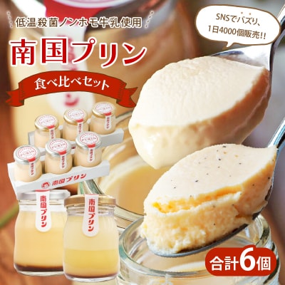 南国プリン食べ比べセット(合計6個) スイーツ 洋菓子_T038-0081