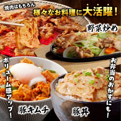 ≪訳あり≫国産豚味付け薄切り焼肉(計600g) 肉 豚 豚肉 おかず 国産_T030-1001 