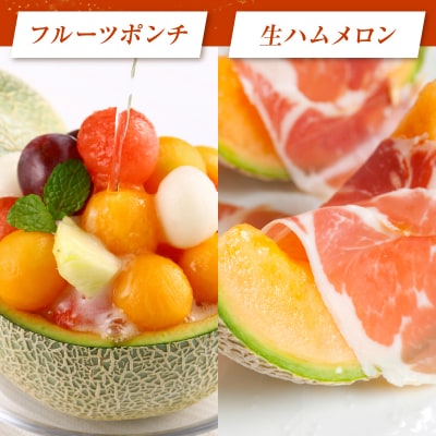 先行予約≪期間限定≫都農町産「赤肉メロン」計2玉 フルーツ 果物_T015-0061-F
