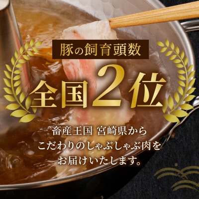 宮崎県産豚バラしゃぶしゃぶ用(計1kg) 肉 豚_T009-0131