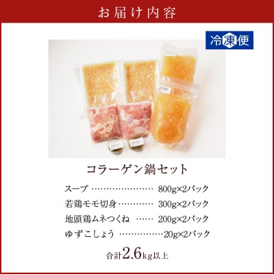 コラーゲン鍋セット(合計2.6kg以上) 肉 鶏_T017-0051