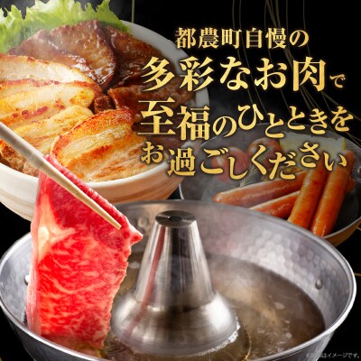 ≪8か月定期便≫黒毛和牛&県産豚バラエティーセット(総重量7.3kg以上)_T030-145