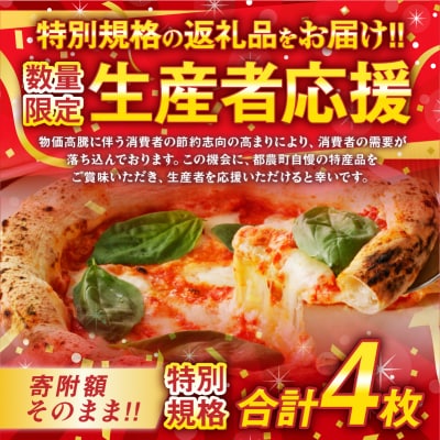 生産者応援【期間・数量限定特別規格】BONLISSA薪窯ピザAセット合計4枚T001-0011-ZO