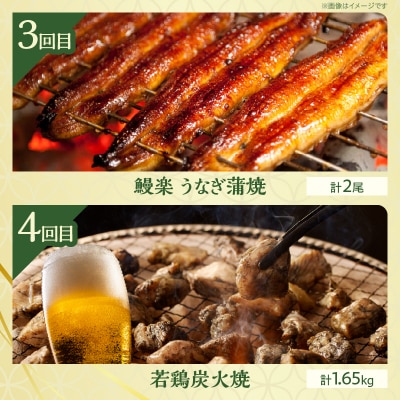 ≪6か月お楽しみ定期便≫都農町定期便(松) 肉 加工品 鰻 国産_T999-0072