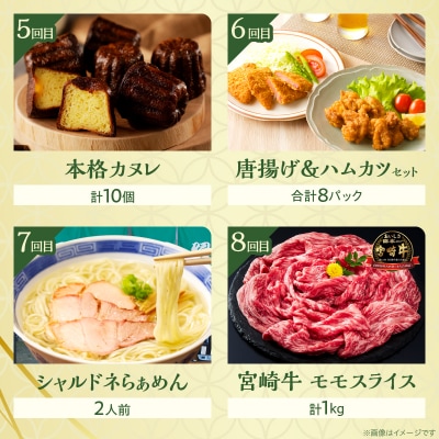 ≪12か月お楽しみ定期便≫都農町定期便(竹) 肉 加工品 デザート 国産_T999-0092