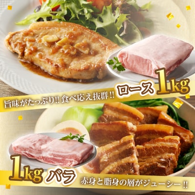 宮崎県産豚ブロック肉4種セット(合計3.5kg) 肉 豚 豚肉 国産_T009-0281