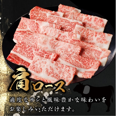 生産者応援≪肉質等級4等級以上≫宮崎県産黒毛和牛肩ロース(焼肉)計800g_T030-115