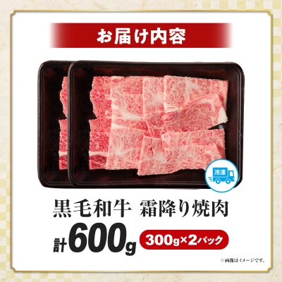 生産者応援≪4等級以上≫宮崎県産黒毛和牛霜降り肩ロース(焼肉)計600g_T030-1933