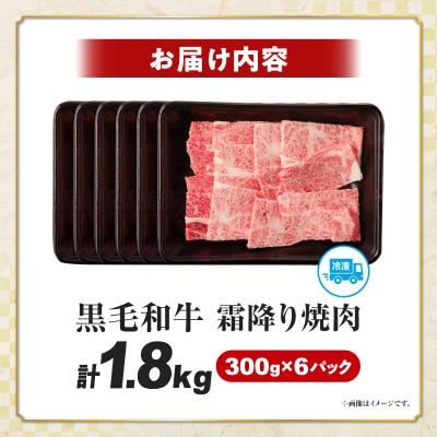生産者応援≪4等級以上≫宮崎県産黒毛和牛霜降り肩ロース(焼肉)計1.8kg_T030-1953