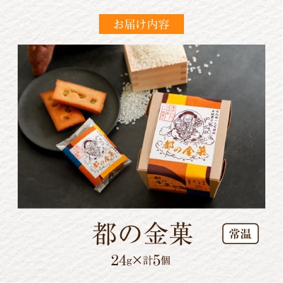 【2週間以内発送】日向之國一之宮神社奉納菓子「都の金菓(計5個)」_T038-010