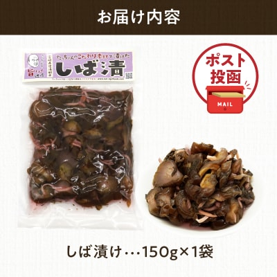 ＼ポスト投函/しば漬け 計1袋 (150g) 漬物 おかず 野菜 加工品 国産_T025-021