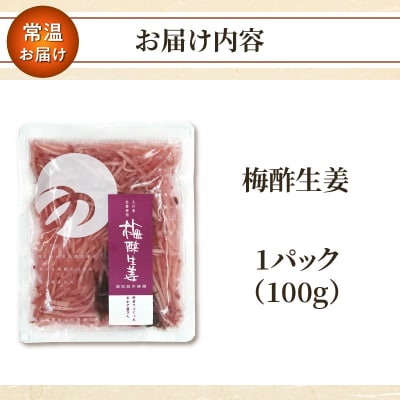＼ポスト投函/梅酢生姜100g おかず 漬物 野菜 加工品 国産_T037-0101