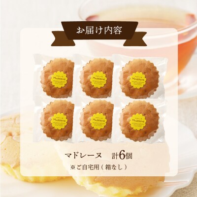 【2週間以内発送】老舗菓子舗のマドレーヌ 「計6個・個包装」_T035-016