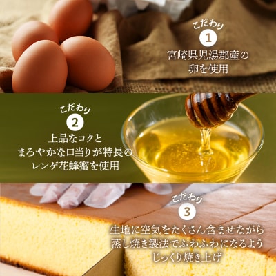 【2週間以内発送】老舗菓子舗のカステラ「計6個・個包装」_T035-018
