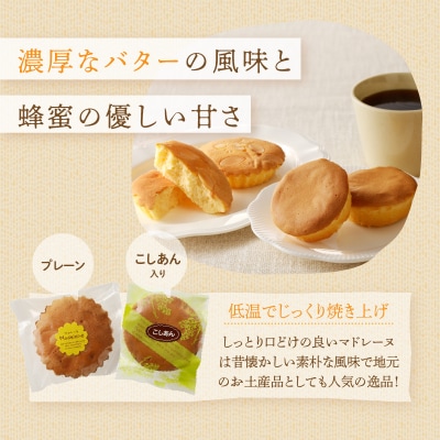 【2週間以内発送】老舗菓子舗のマドレーヌ2種セット「合計6個・個包装」_T035-020