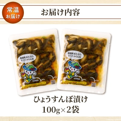 ＼ポスト投函/ひょうすんぼ漬け 計2袋 漬物 おかず 野菜 加工品 国産_T037-0121
