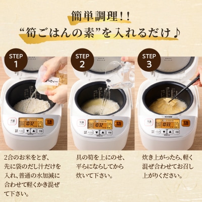 ＼ポスト投函/筍ごはんの素(2合用)漬物 おかず 野菜 加工品 国産_T037-013