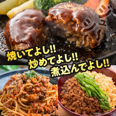 【2週間以内発送】≪訳あり≫宮崎県産牛ミンチ肉 計1.2kg(300g×4パック)_T025-042