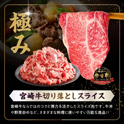 訳あり宮崎牛切り落とし(スライス)&粗挽きウインナー合計1.68kg_T030-1773