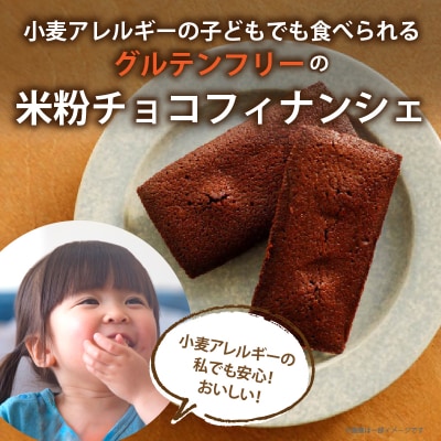 【2週間以内発送】ポスト投函≪グルテンフリー≫米粉のチョコフィナンシェ(計2個)_T038-014
