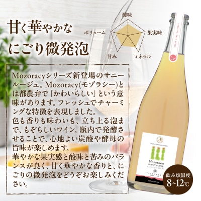 【数量限定】Mozoracy サニールージュ ペティアン(計1本)ワイン 酒 国産_T014-052