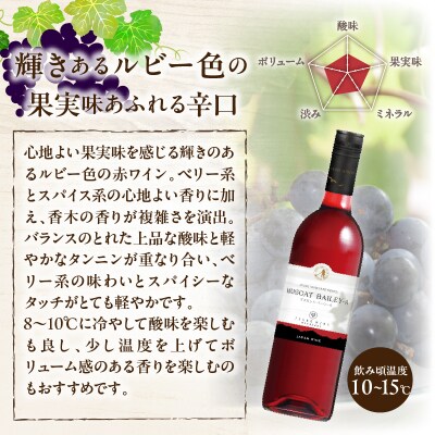 【数量限定】マスカット・ベーリーA 2本セット ワイン 酒 飲料 アルコール 国産_T014-054